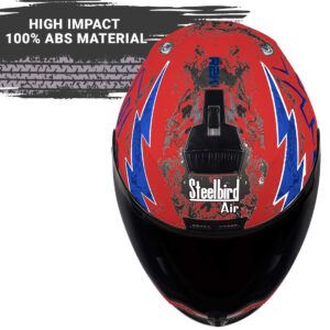 Steelbird SBA-1 R2K Live ISI Certified Full Face Graphic Helmet